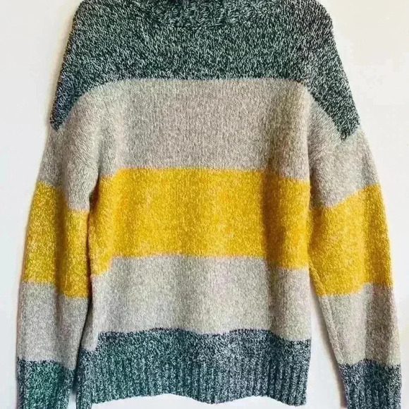 Olivia Sky Turtleneck Pullover Stripe Sweater - Picture 4 of 5